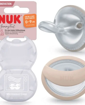 NUK Mommyfeel Silikone Sut - Grå, Ammevenlig Komfort