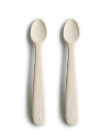 Babyskeer i silikone - 2-pak Ivory fra Mushie