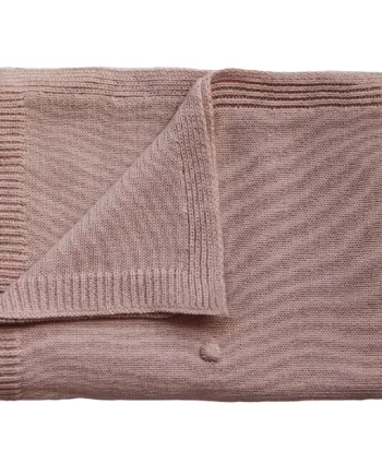 Mushie Babytæppe Dots Blush - Økologisk og Blødt Tæppe