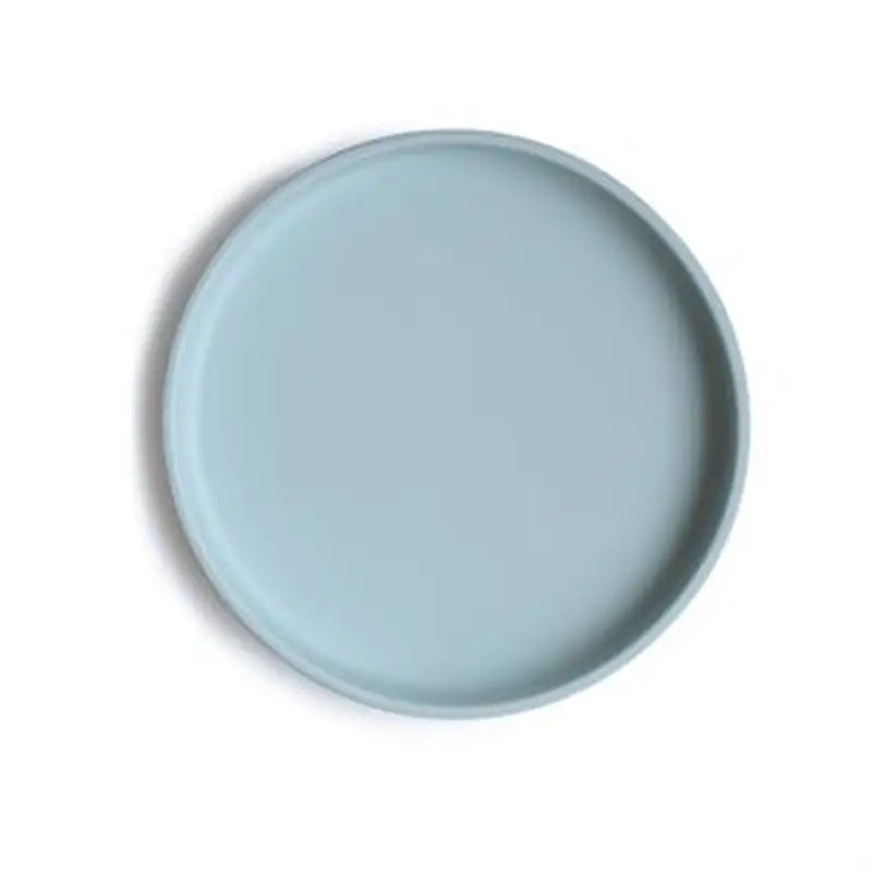 Mushie Skridsikker Silikone Tallerken - Powder Blue