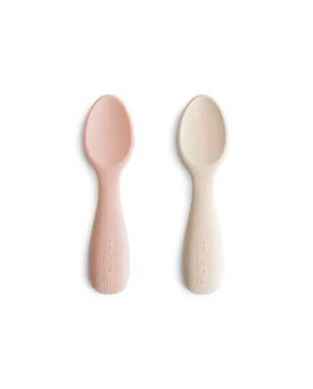 Korte Babyskeer 2-pak – Blush Shifting Sand fra Mushie