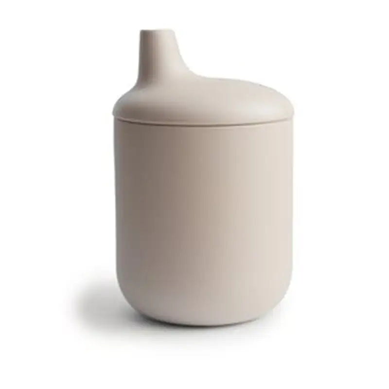 Mushie Silikone Sippy Kop i Shifting Sand – Fantastisk Tilbud!