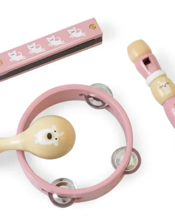 Sjovt Musiksæt i Pink til Børn - Kreativ Instrumentalleg