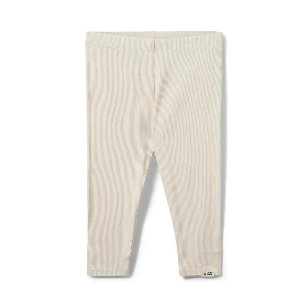 Rib Leggings i Blød Kvalitet - Must-Have til Børn