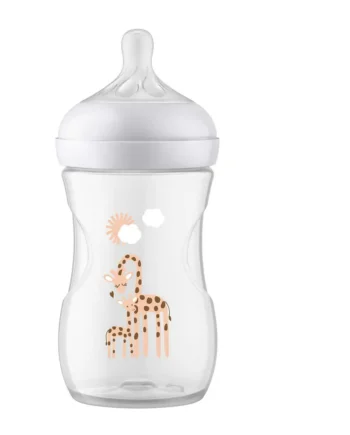 Natural Response Sutteflaske 260 Ml - Giraffe Design