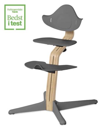 Nomi Højstol i Bøg - Natural Grey Tilbud!