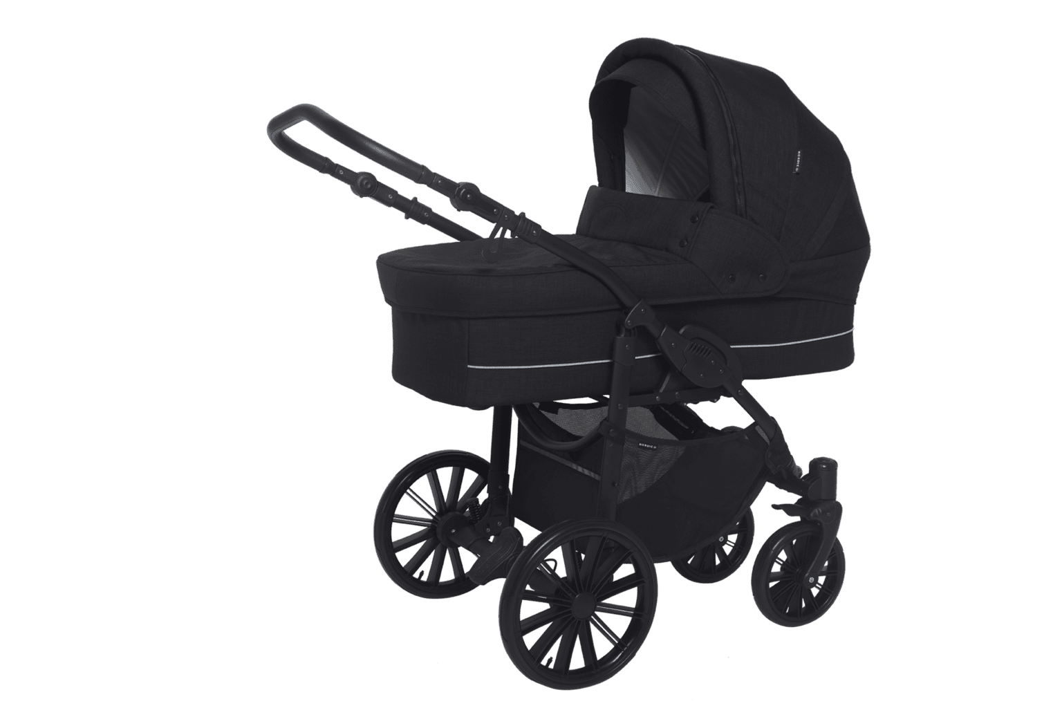 Nordic Lux Barnevogn i Dusty Black - Komfortabel og Smidig