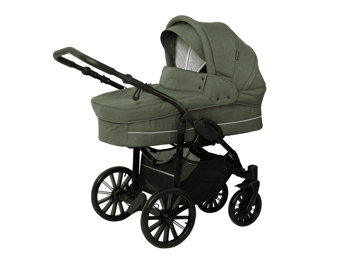 Nordic Lux Barnevogn i Støvet Grøn fra Basson Baby