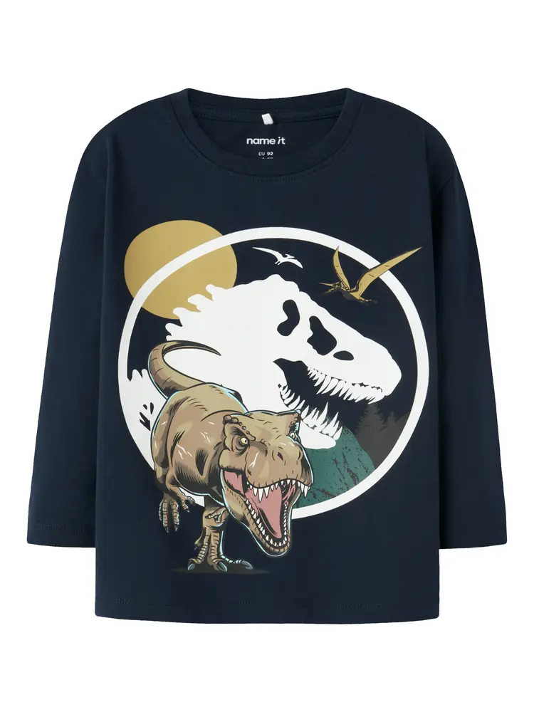 Ollo Jurassic Bluse i Navy Blazer - Dinosaur Tema