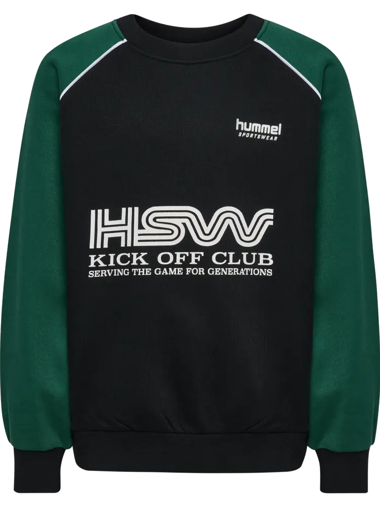 Oversized Mørkegrøn Sweatshirt til Børn fra Hummel