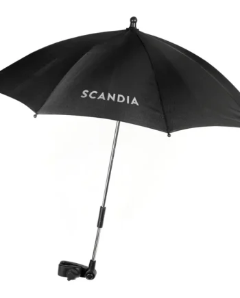Solbeskyttende parasol til barnevogn fra Scandia