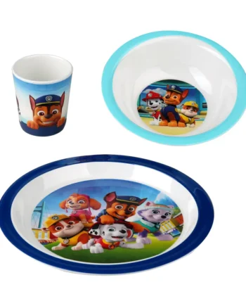 Paw Patrol Melamin Spisesæt til Børn - Blå Design