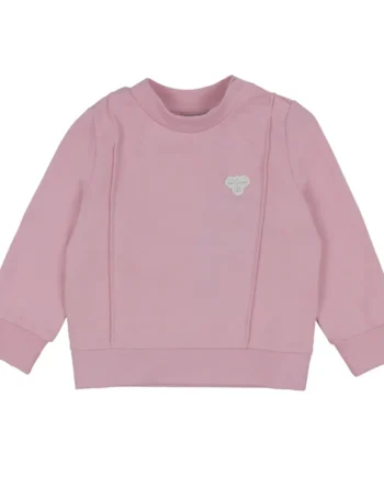 Pintuck Sweatshirt i Pink Nectar fra Hummel - Udsalg!