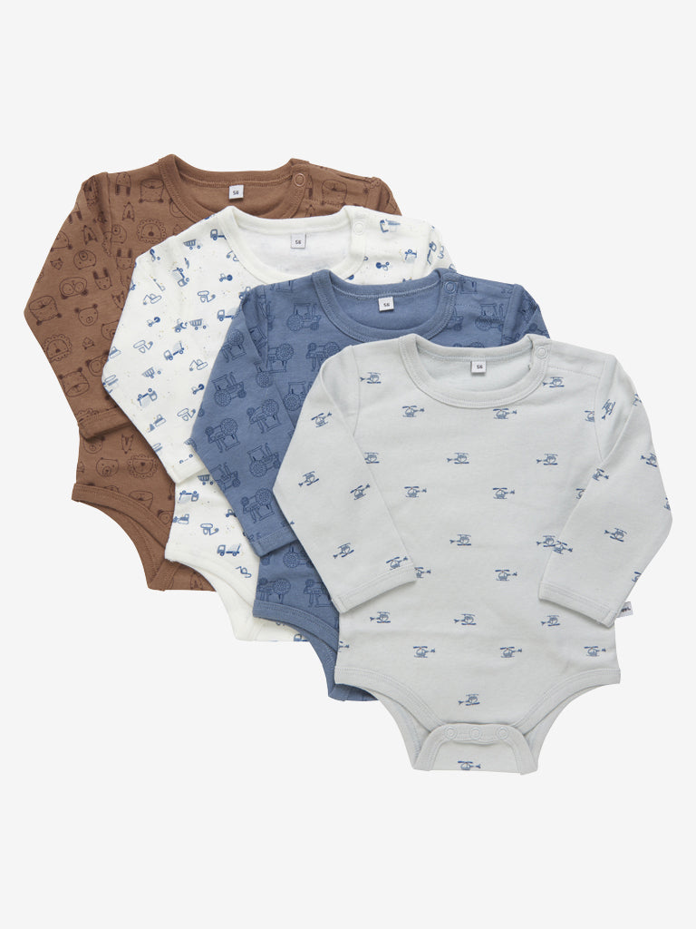 Pippi Langærmet Body Stk Blue Mirage 50