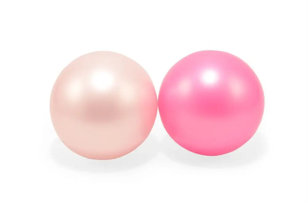 Lyserøde og Pink Plastikbolde i Net - Sansebolde til Børn