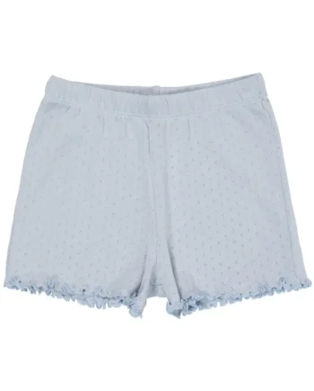 Pointelle Shorts i Støvet Blå til Sommerens Eventyr