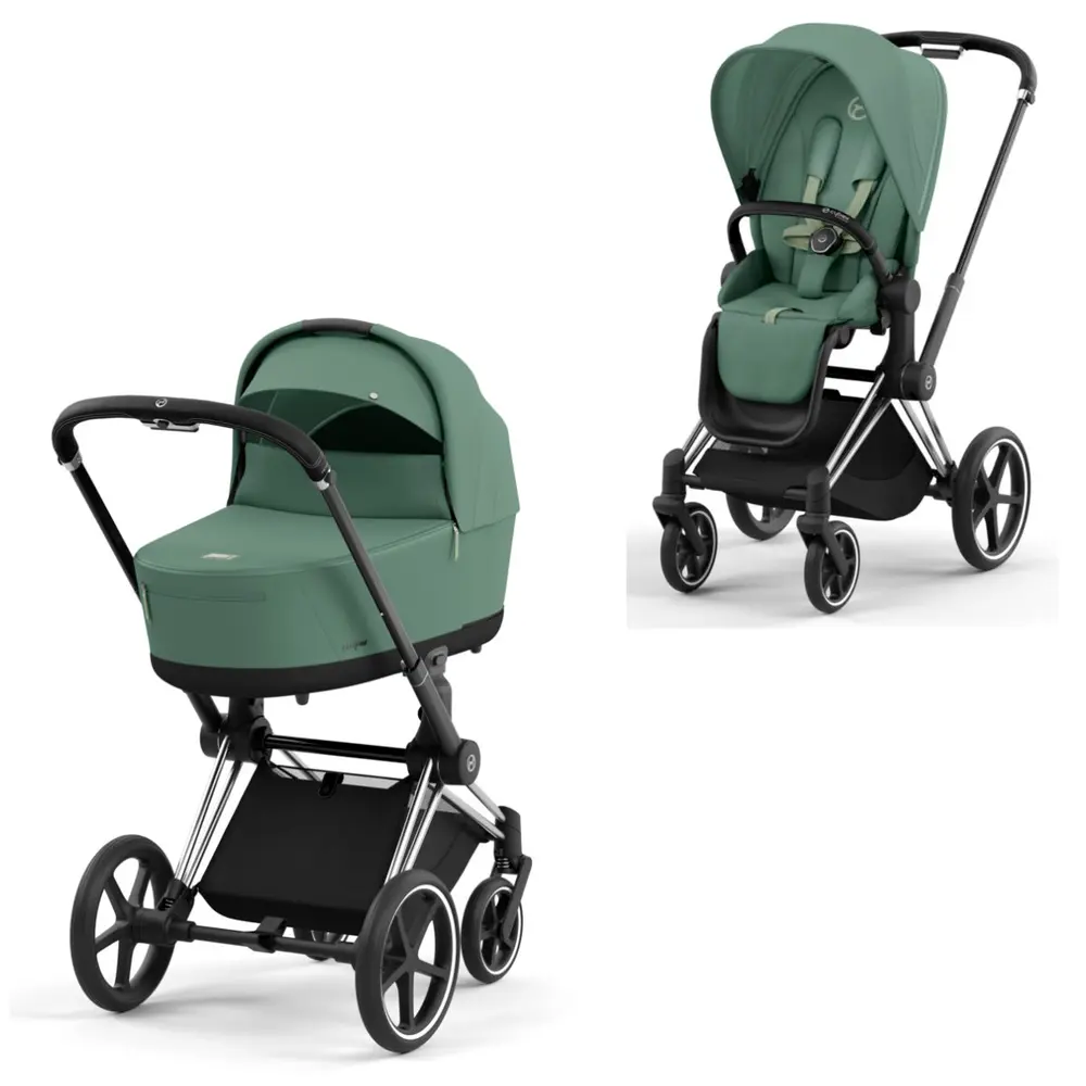 Cybex Priam Duovogn - Leaf Green Chrome Black Tilbud!