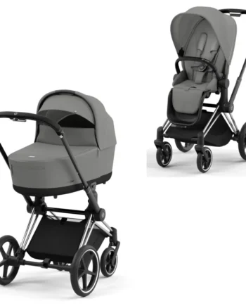 Cybex Priam Duovogn i Mirage Grey Chrome Black - Luksus til Baby