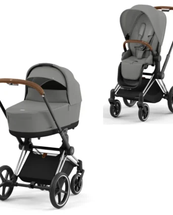 Luksuriøs Cybex Priam Duovogn i Mirage Grey Chrome