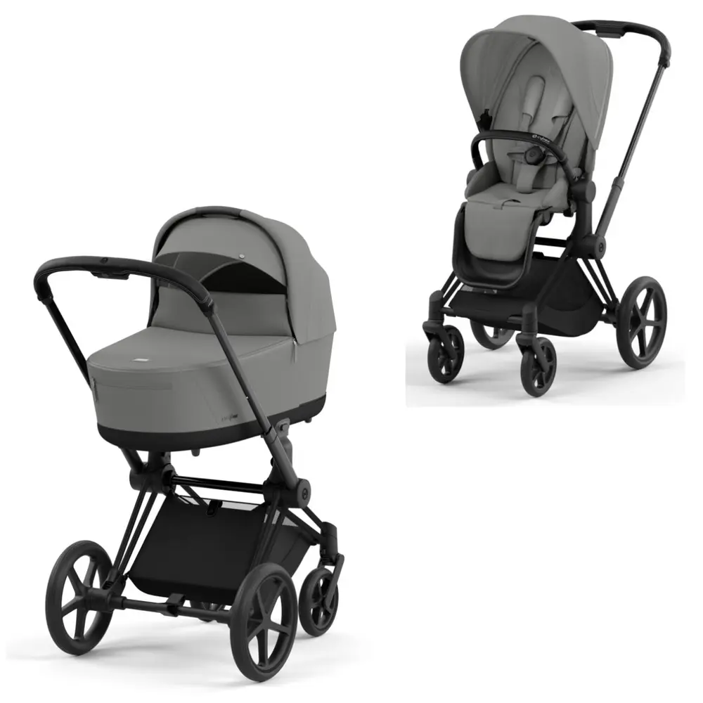 Priam Duovogn - Mirage Grey Matt Black på tilbud!