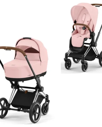 Priam Duovogn - Peach Pink Chrome Brown til luksuriøse forældre