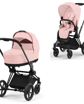 Cybex Priam Duovogn i Peach Pink og Matt Black - Luksus til Baby