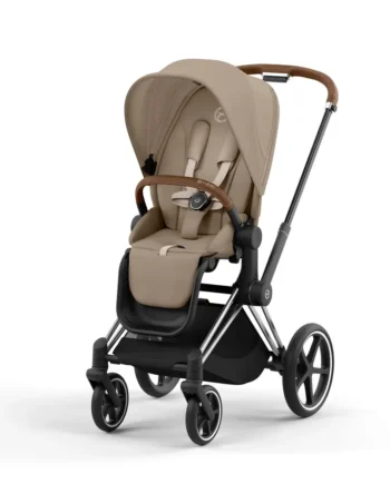 Cybex Priam Klapvogn - Cozy Beige med Chrome Brown Finish