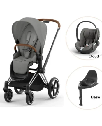 Luksus Priam Klapvogn med Cloud og Base - Mirage Grey