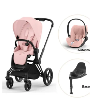 Cybex Priam Klapvogn med Cloud og Base - Peach Pink Plus