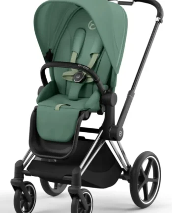 Luksus Priam Klapvogn - Leaf Green Chrome Black