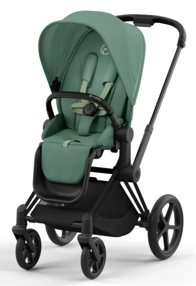 Cybex Priam Klapvogn - Leaf Green Mattblack Luksus til Baby