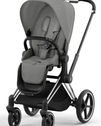 Luksus Priam Klapvogn - Mirage Grey Chrome Black
