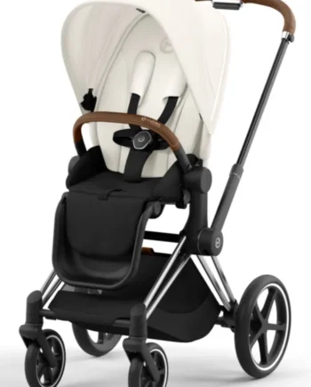 Priam Klapvogn - Off White Chrome Brown fra Cybex