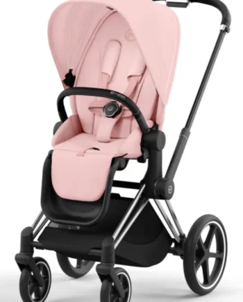 Priam Klapvogn - Peach Pink Chrome Black til luksuriøse forældre
