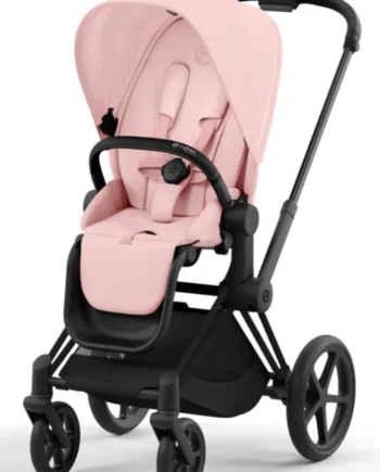 Cybex Priam Klapvogn i Peach Pink og Matt Black - Luksusdesign
