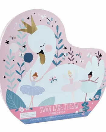 Swan Puslespil med 40 Brikker - Magisk Tema!