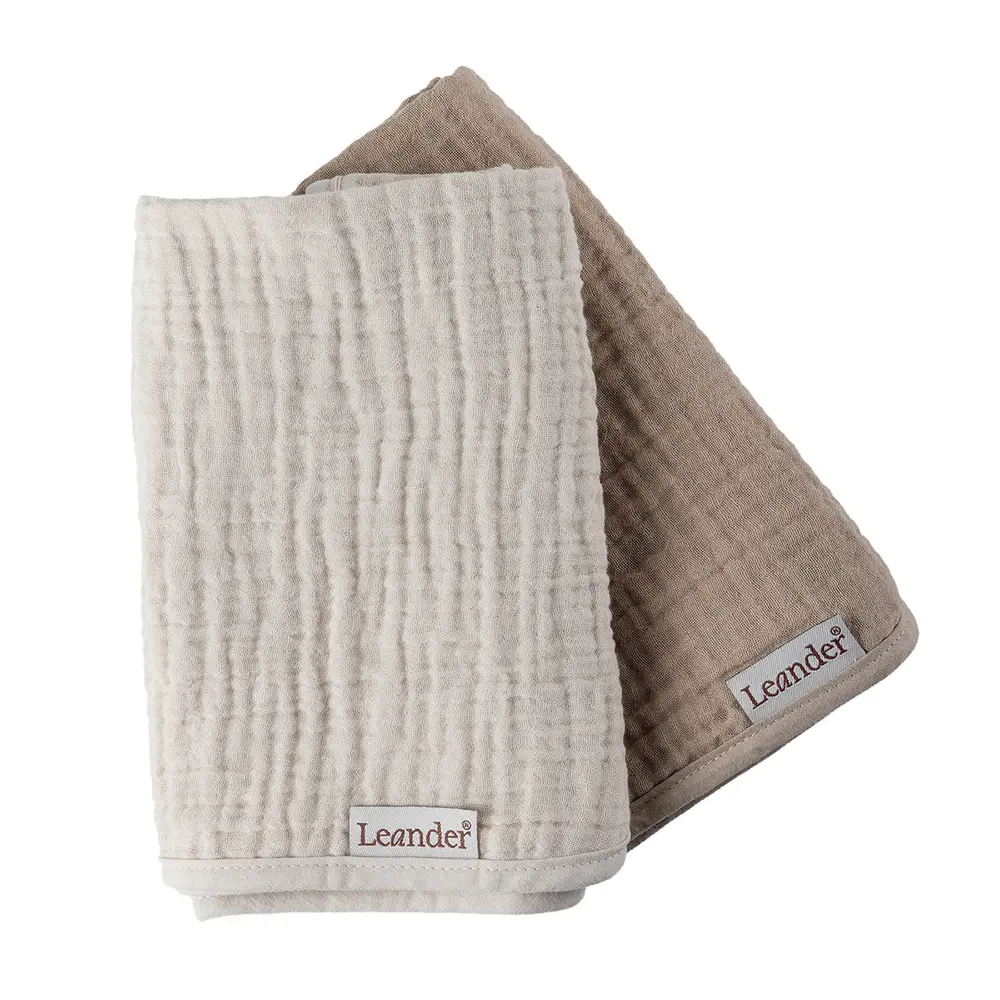 Pusleunderlag Muslin Pk -cappuccino Mocca