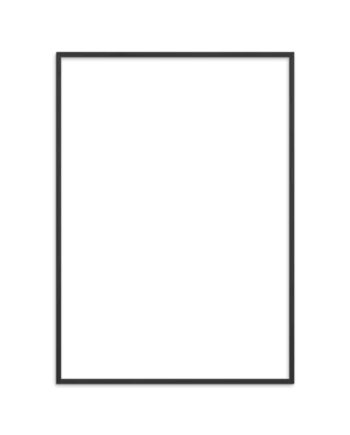 Elegant Sort Træ Ramme 50x70 – Perfekt til Dit Hjem