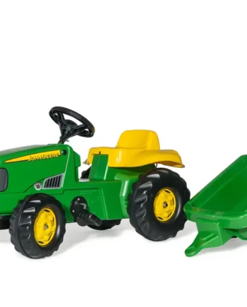 Rolly Kid John Deere Pedaltraktor med Trailer – Fantastisk Leg!