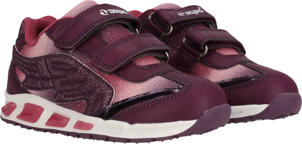 Lysende Mørk Lilla Sneakers til Børn – Sjovt Design!