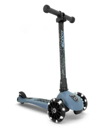 Scoot And Ride Highway Kick LED - Stål til Børn