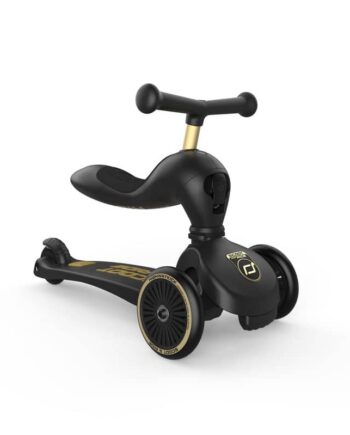 Scoot And Ride Highway Kick - Olive Black Gold Tilbud!