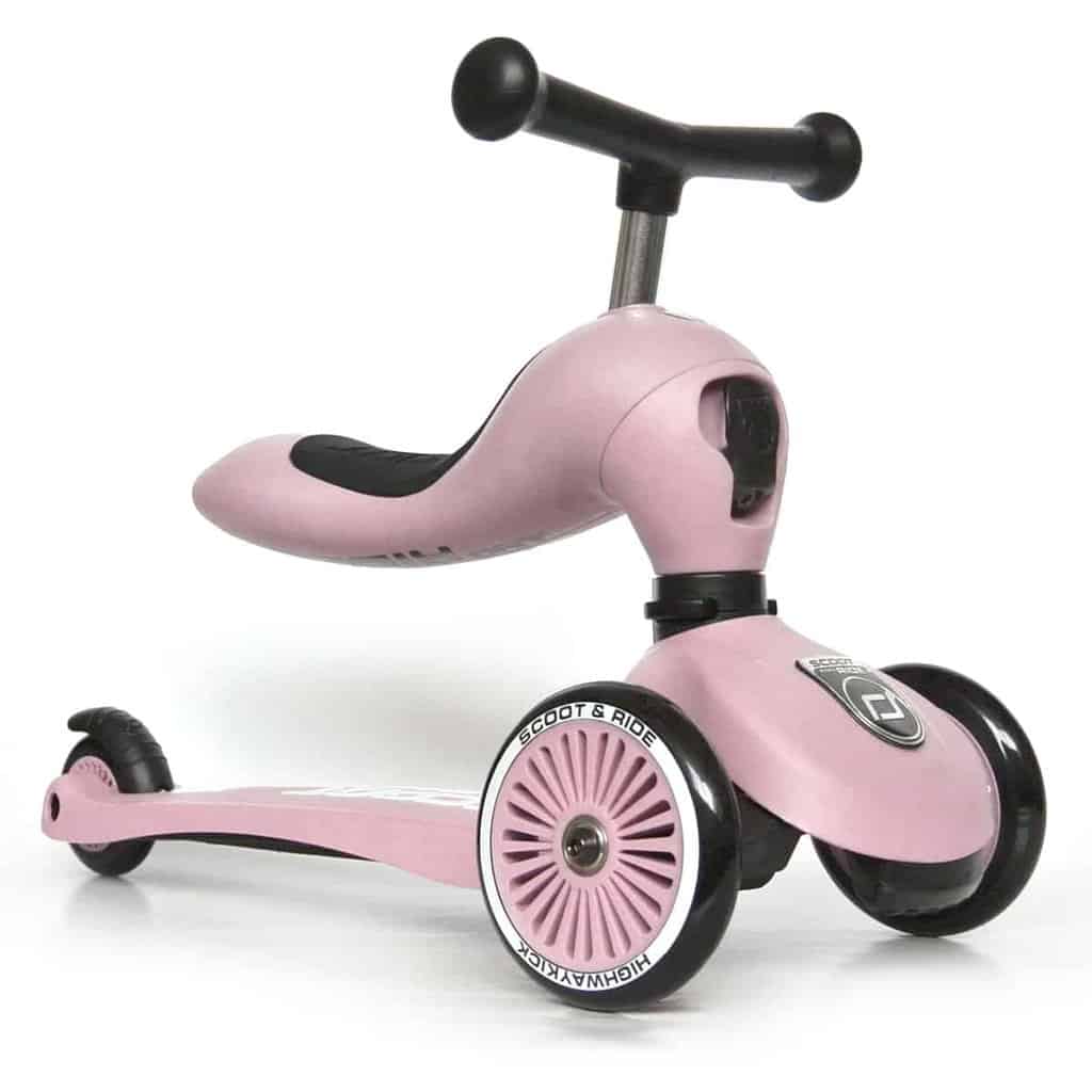 Scoot And Ride Highway Kick - Rose 2-i-1 Løbehjul Tilbud