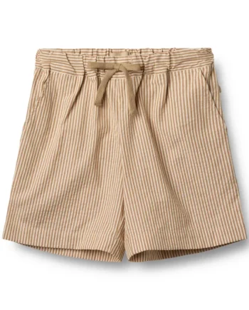 Stribede shorts i økologisk bomuld fra Wheat