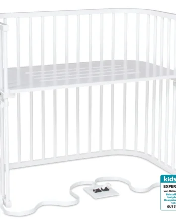Side By Side Boxspring Seng - Hvid til Nærhed med Baby