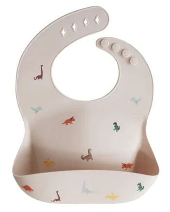 Silicone Hagesmæk med Dinosaurer - Ideel til Måltider