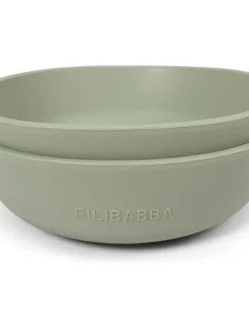 Silikone Skål med Sugekop - Grøn fra Filibabba
