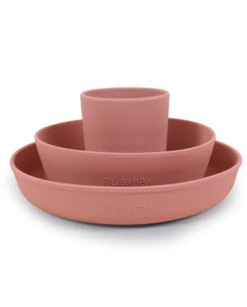 Silikone Spisesæt i Rosa fra Filibabba - Fantastisk Tilbud!