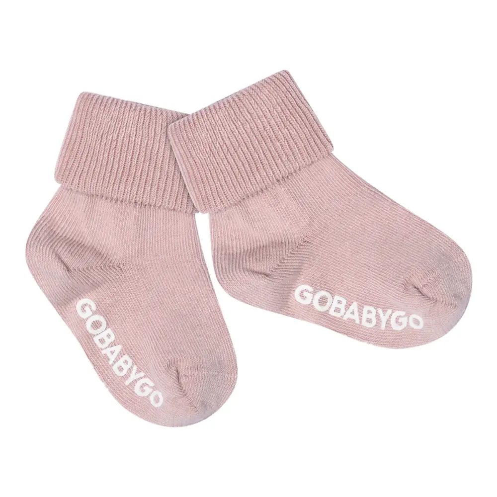 Skridsikre Økologiske Strømper - Alt Rosa fra GoBabyGo