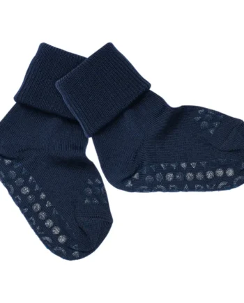 Skridsikre Merino Uldstrømper i Midnight Blue - Tilbud!